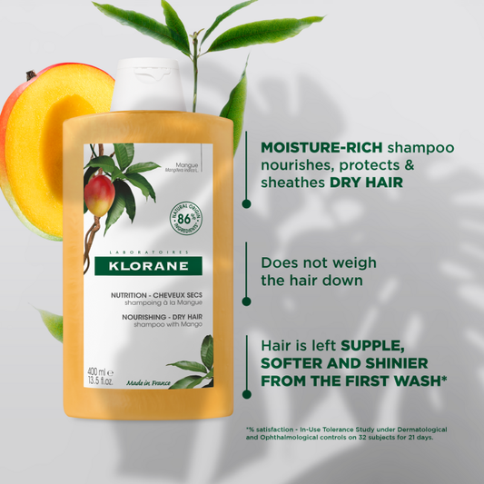 Klorane Nourishing Treatment Shampoo With Mango Butter 6.7 oz Shampoo Pasteur Pharmacy