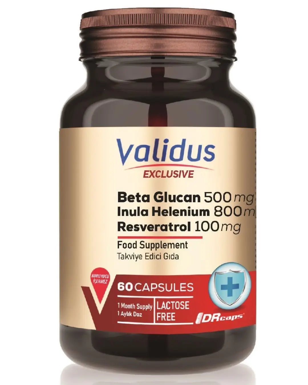 Validus Beta Glucan 500 mg & Resveratrol Complex 60 Capsules