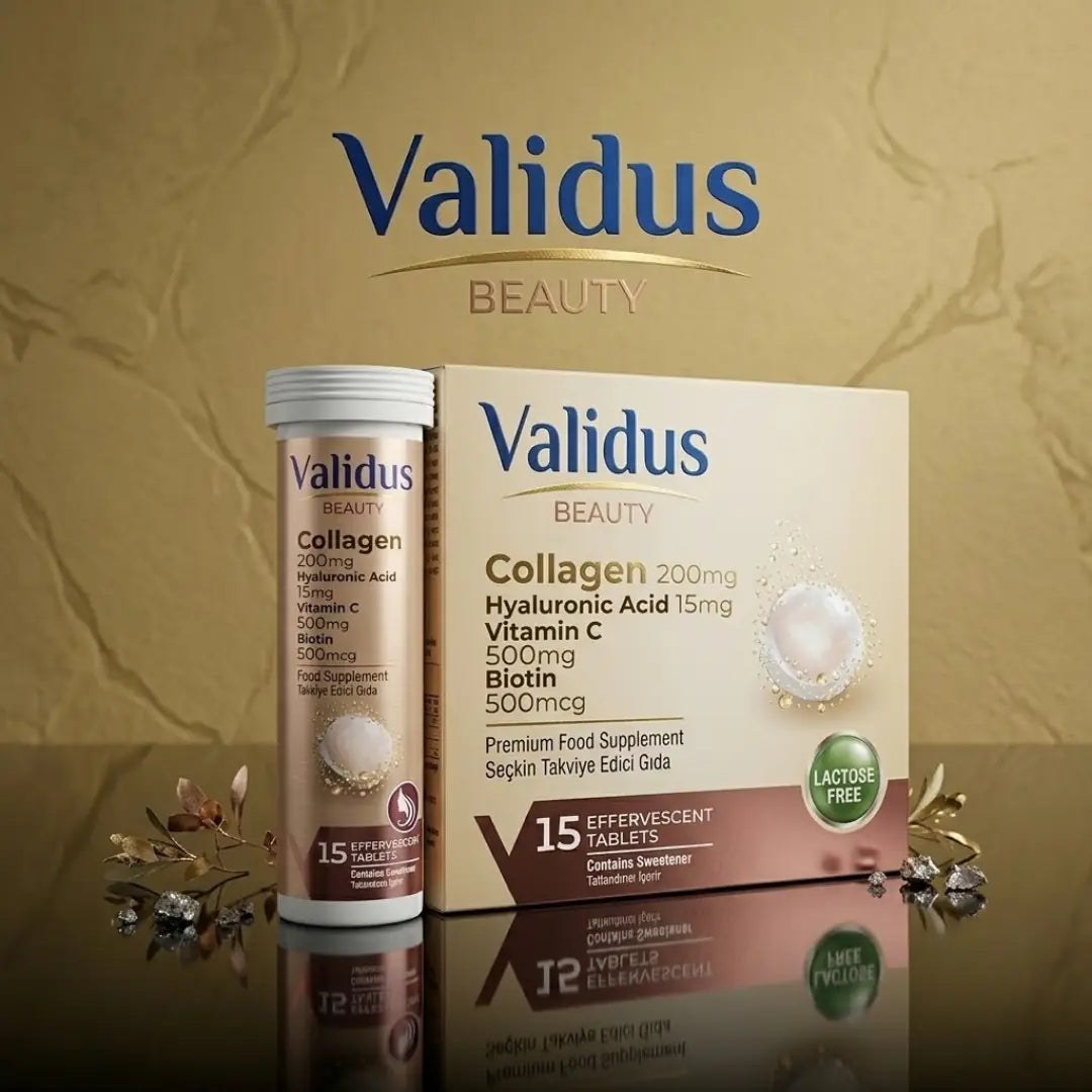 Validus Collagen Beauty Effervescent Tablets for Skin 15 Count