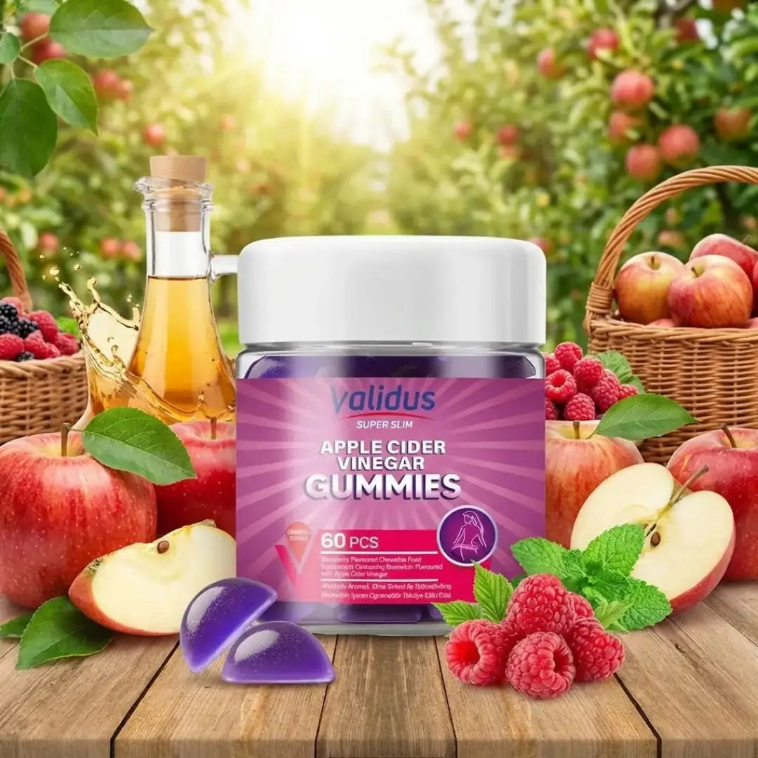 Validus Super Slim Apple Cider Vinegar & Bromelain Gummies 60 Count