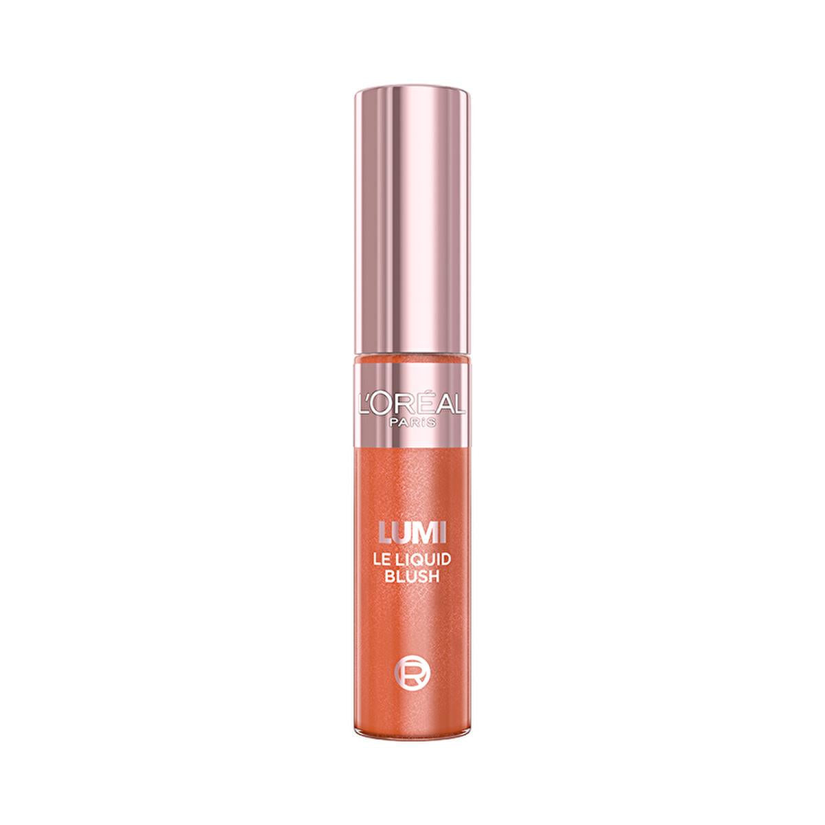 Loreal Paris Lumi Blush Likit Allik 627 Glowy Warm Peach - Liquid Blush for Natural-Looking Makeup, Suitable for Sensitive Skin
