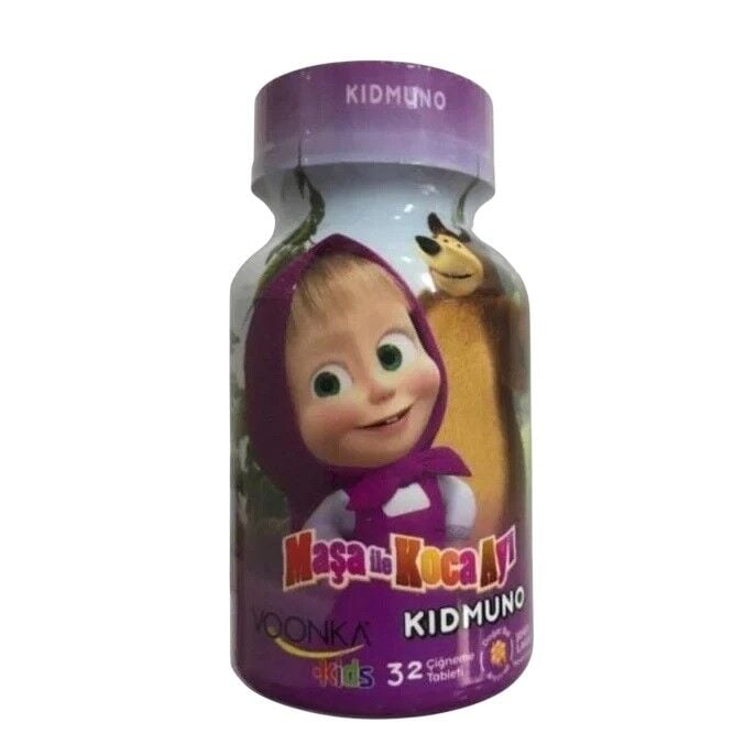 Voonka Kids Masha and the Bear Kidmuno Chewable Tablets 32 Count