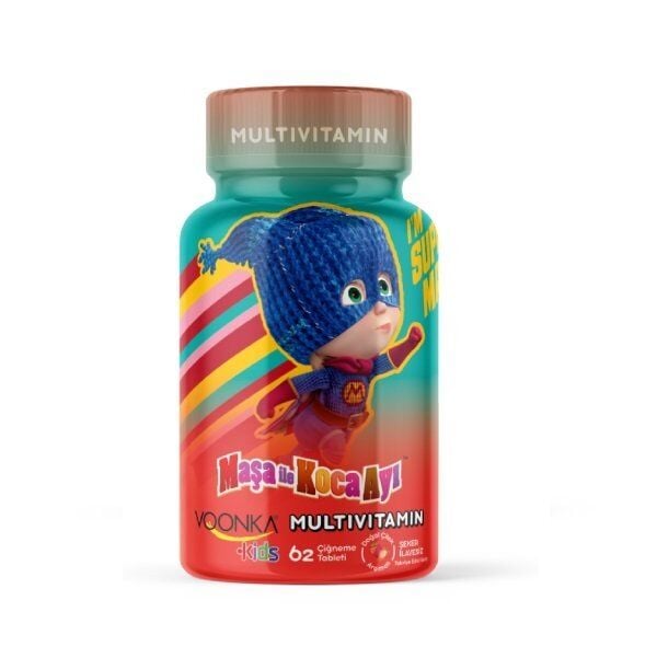 Voonka Kids Masha et Michka Multivitamine 62 Comprimés à Croquer