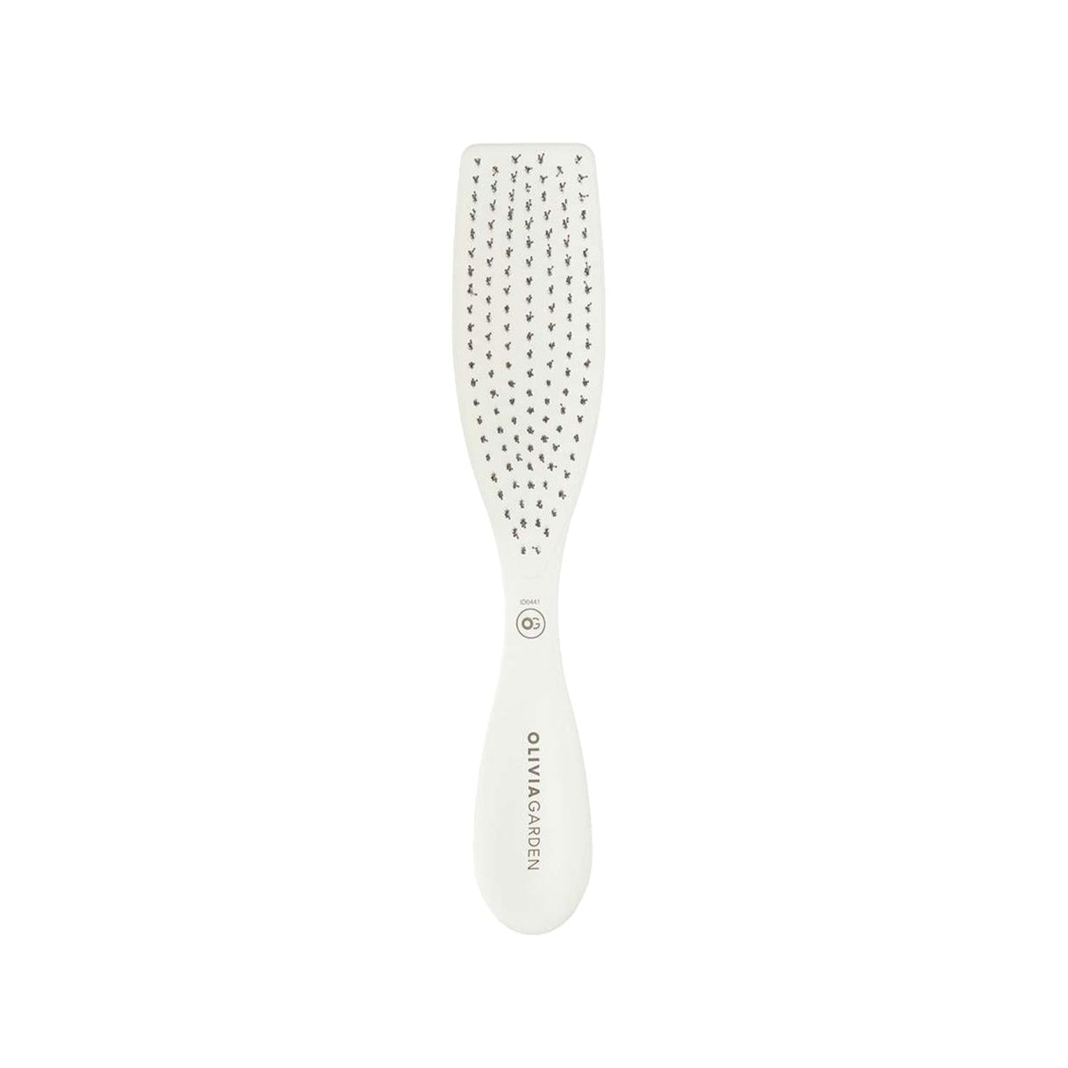 Olivia Garden Essential Style Wet Fine Hair Bristles Ice White Hair Brush for Gentle Detangling and Styling