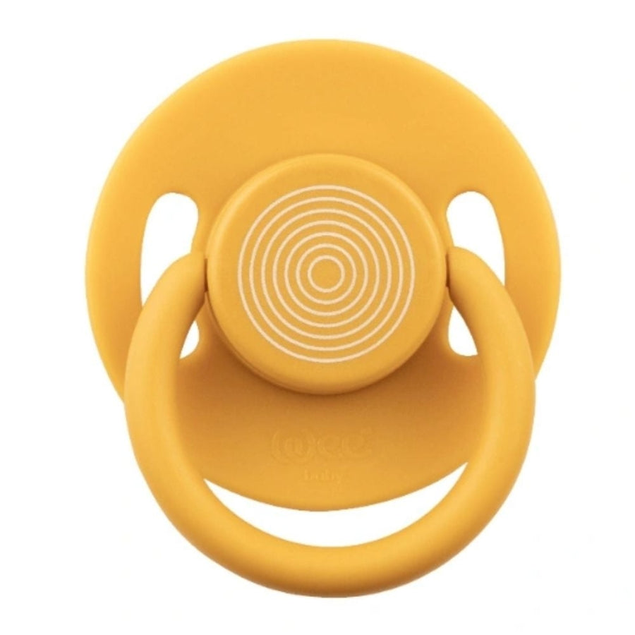 Wee Baby Cool Round Tip Soother Mustard 0-6 Months