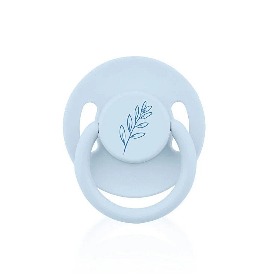 Wee Baby Pure Round Tip Rubber Pacifier No.2 Cream 6-18m
