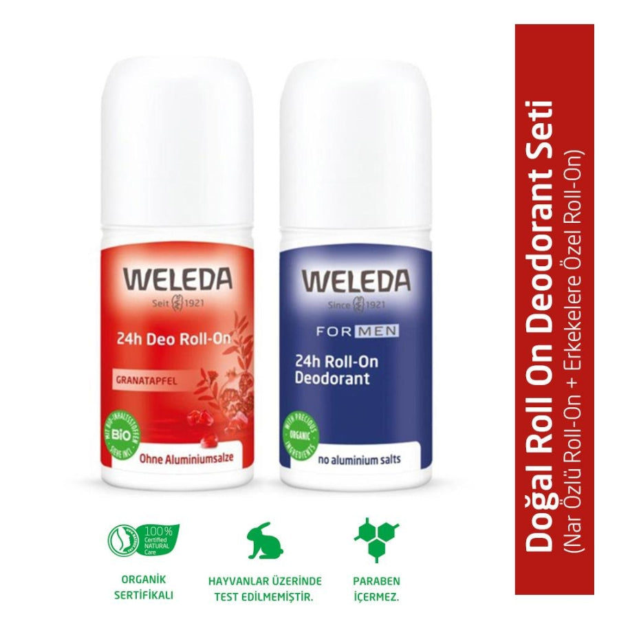 Weleda Natural Roll-On Deodorant Set for Freshness 3-Pack