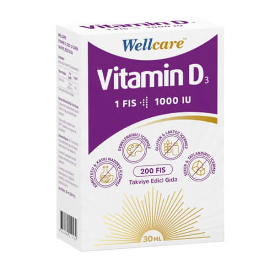 Spray buccal Wellcare Vitamine D3 1000 UI 30 ml