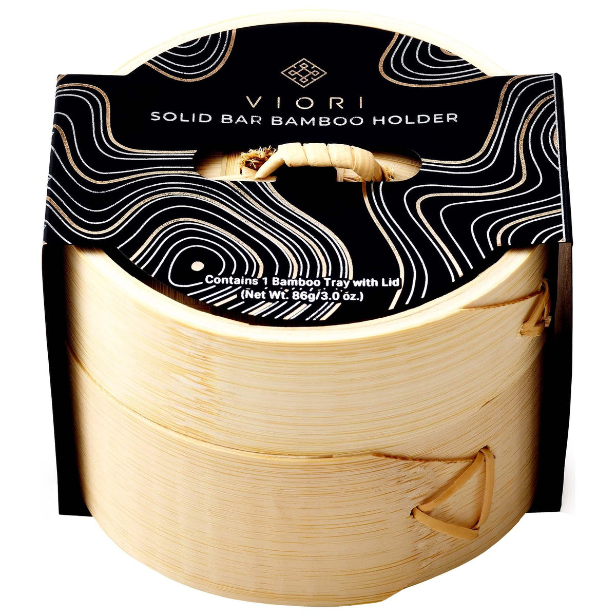 Viori Bamboo Shampoo & Conditioner Bar Holder - Eco-Friendly, Sustainable Soap Dish - Plastic-Free Bathroom Storage