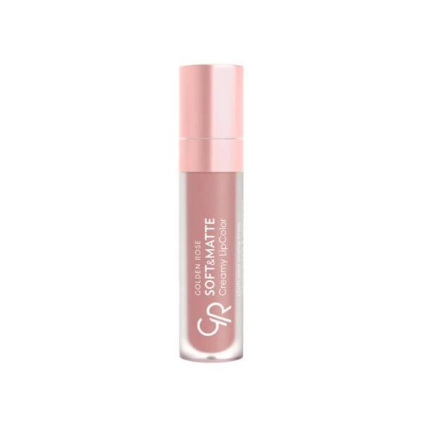 Labial cremoso Golden Rose - Acabado suave y mate, cuidado labial hidratante de larga duración