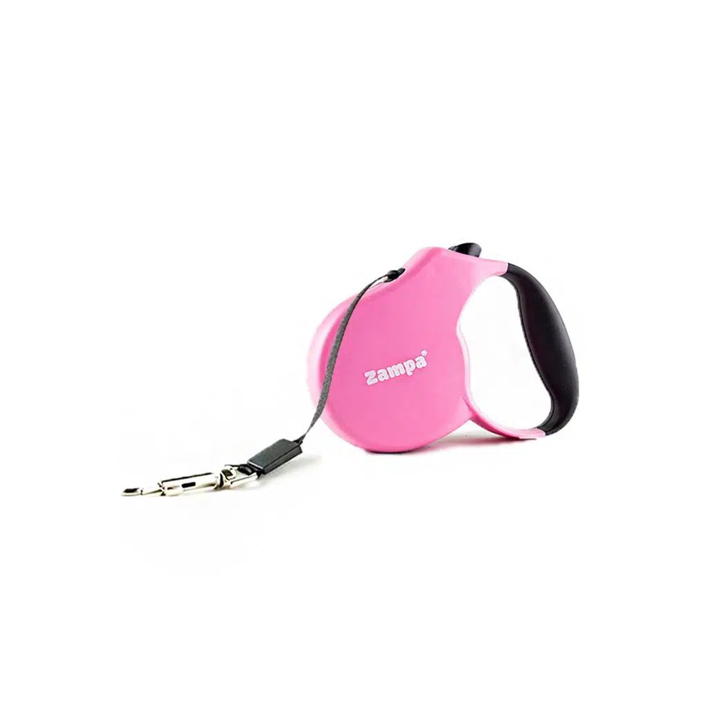 Zampa Loja Retractable Tape Dog Leash 5m Large Pink