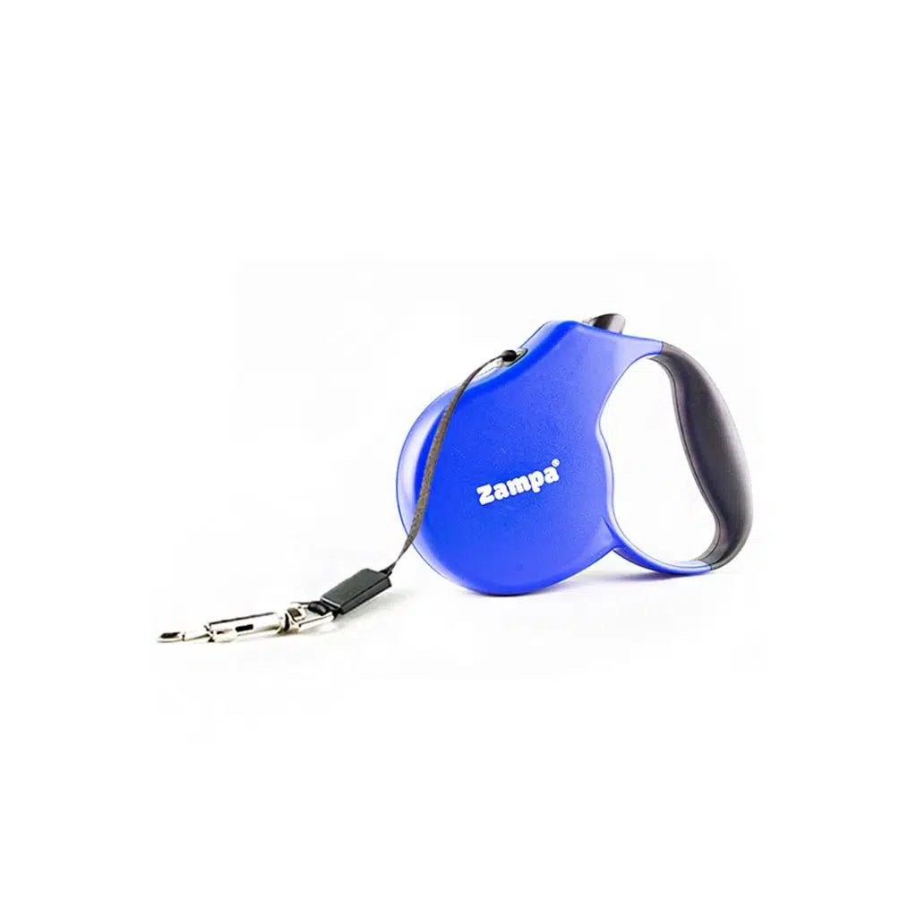 Zampa Loja Retractable Tape Dog Leash Blue 5m Medium