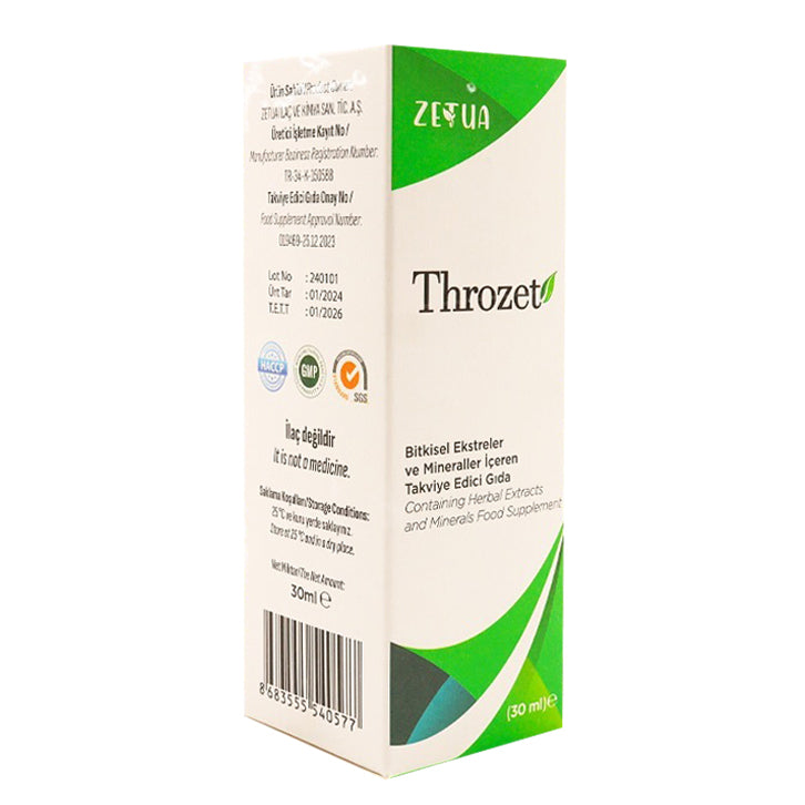 Zetua Throzet Herbal Extract & Mineral Spray 30 ml