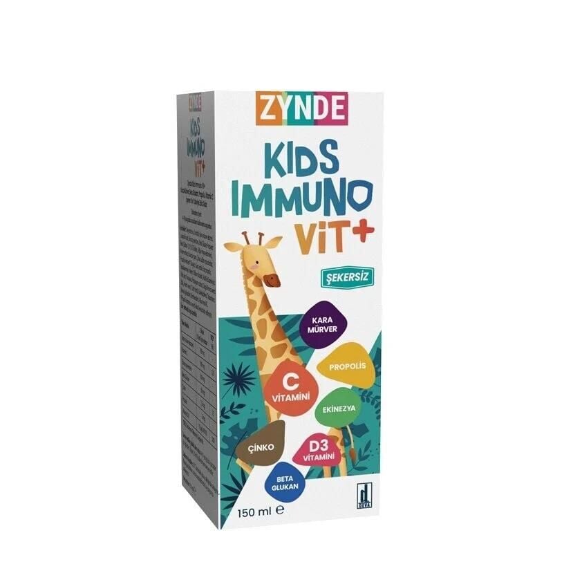 Zynde Kids Immuno Vit+ Elderberry & Beta Glucan Syrup 150ml