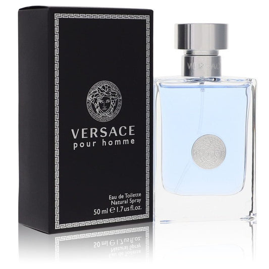 Versace Pour Homme Eau de Toilette 50 mL bottle and box