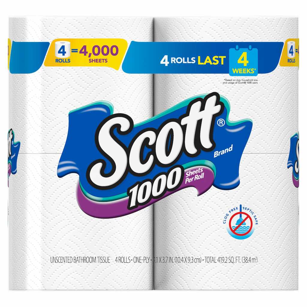 Scott Bath 1000 Tissue 12x4 Toilet Paper Pasteur Pharmacy