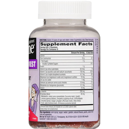 Airborne + Good Rest Immune Support Supplement vitamins 27 Gummies Vitamins & Supplements Pasteur Pharmacy