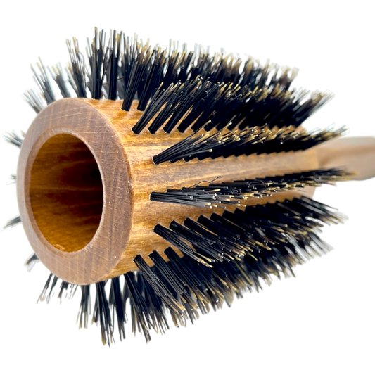 Dural Beech wood Round-Styler hair brush with boral bristles - 18 rows Hair Brush Pasteur Pharmacy