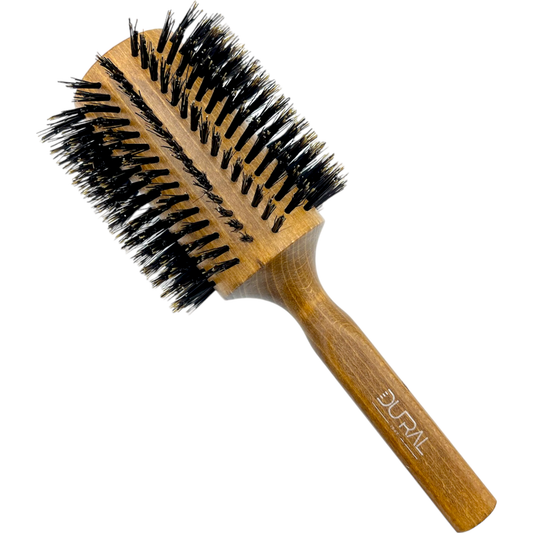 Dural Beech wood Round-Styler hair brush with boral bristles - 18 rows Hair Brush Pasteur Pharmacy