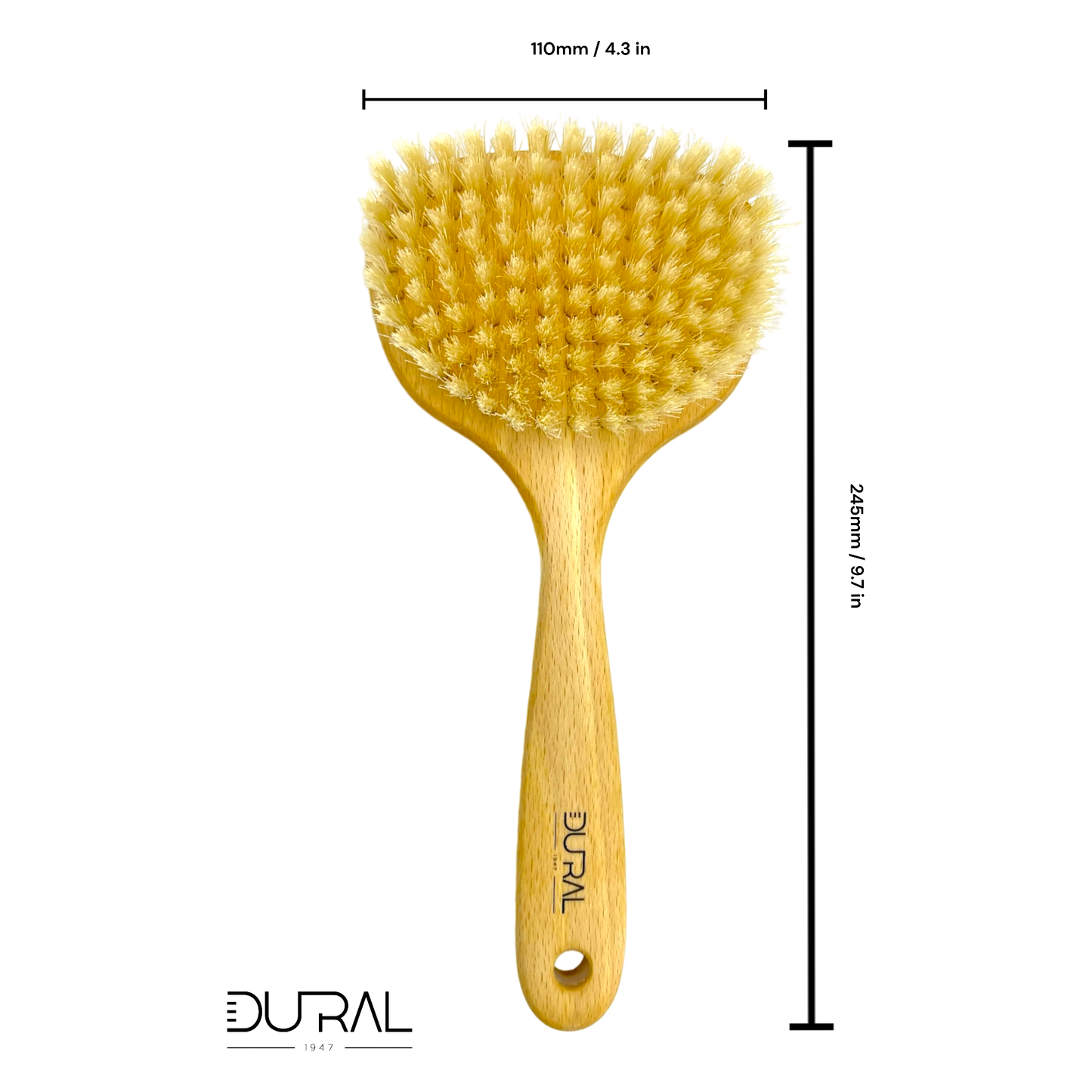 Dural Beech wood sauna & massage brush with pure boar bristles Bathing Accessories Pasteur Pharmacy