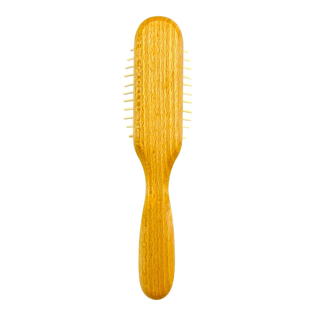 Dural Beech wood rubber cushion hair brush with long wooden pins Hair Brush Pasteur Pharmacy