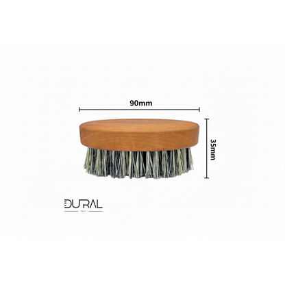 Dural Pear Wood Beard Brush With Pure Tampico Fiber - 7 Rows 90x35mm Beard Brush Pasteur Pharmacy