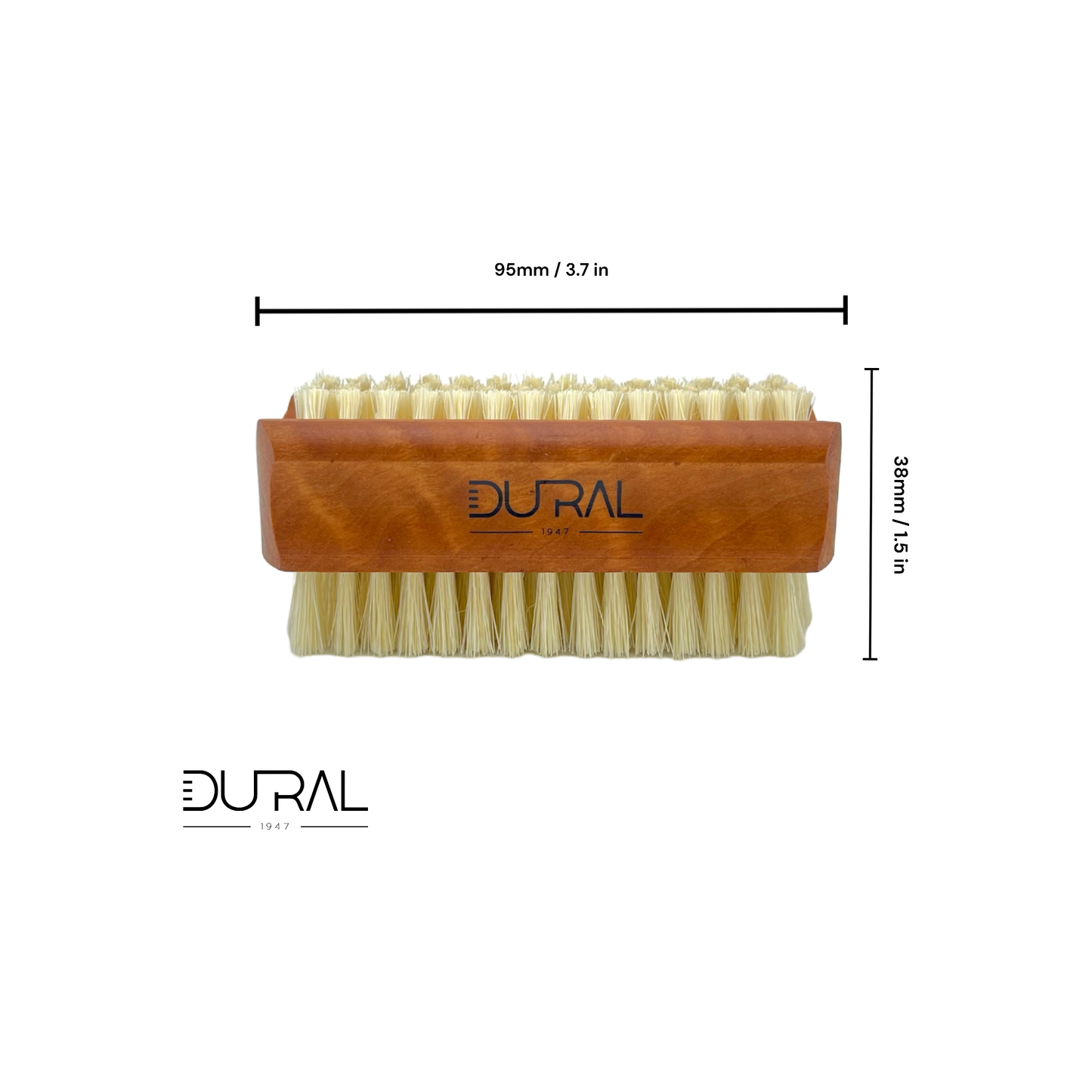 Dural Plywood hand & nail brush with pure Tampico fiber - 4/6 rows Hand & Nail Brush Pasteur Pharmacy