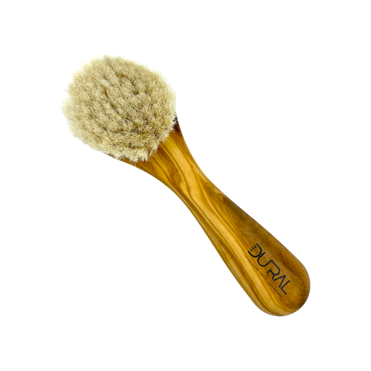 Dural Olive wood face & skin brush with natural goats hair Skin Brush Pasteur Pharmacy