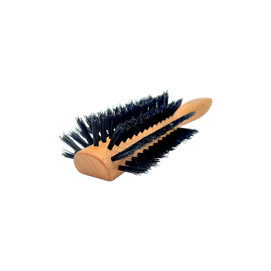 Dural Pear wood half round hair brush with boar bristles - 7 rows Hair Brush Pasteur Pharmacy