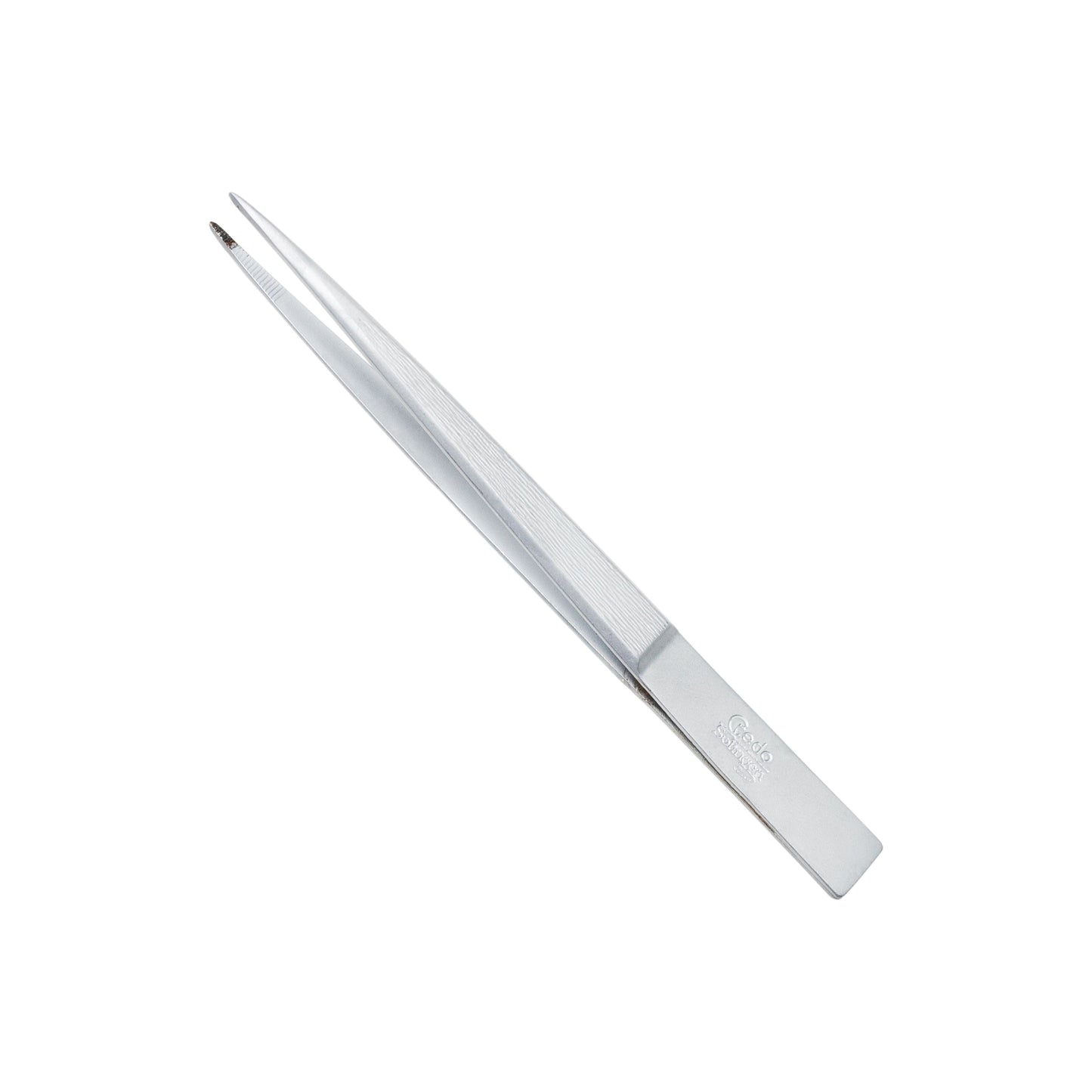 Credo Tweezers Pointed 3"Mat Chromium Blister - 16 Oz Cosmetics Pasteur Pharmacy