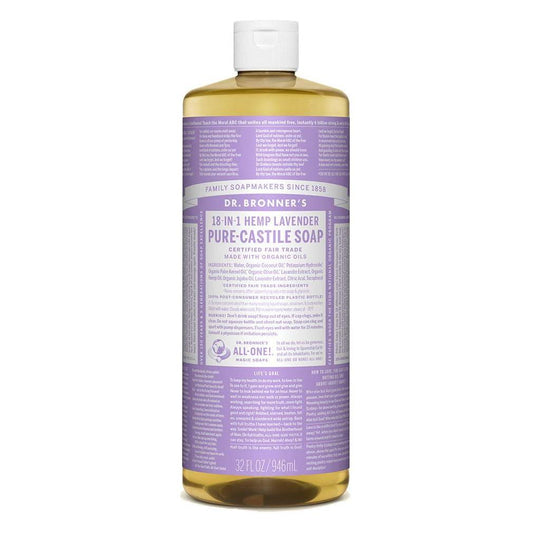 Dr. Bronner's Organic Pure Castile Liquid Soap Lavander 32 fl oz Liquid Soap Pasteur Pharmacy