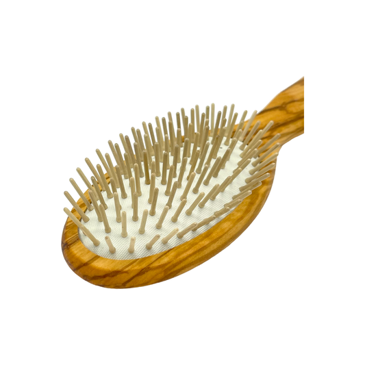 Dural Olive wood rubber cushion hair brush with wooden pins Hair Brush Pasteur Pharmacy