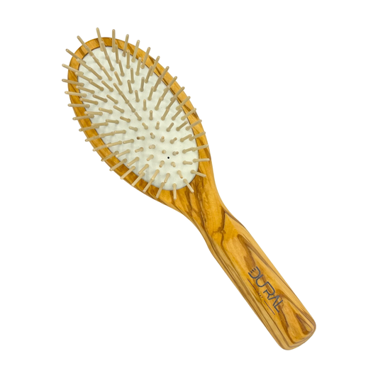 Dural Olive wood rubber cushion hair brush with wooden pins Hair Brush Pasteur Pharmacy