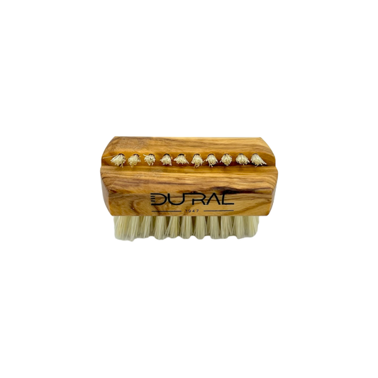 Dural Olive wood travel size nail brush with light natural bristles Nail Brush Pasteur Pharmacy