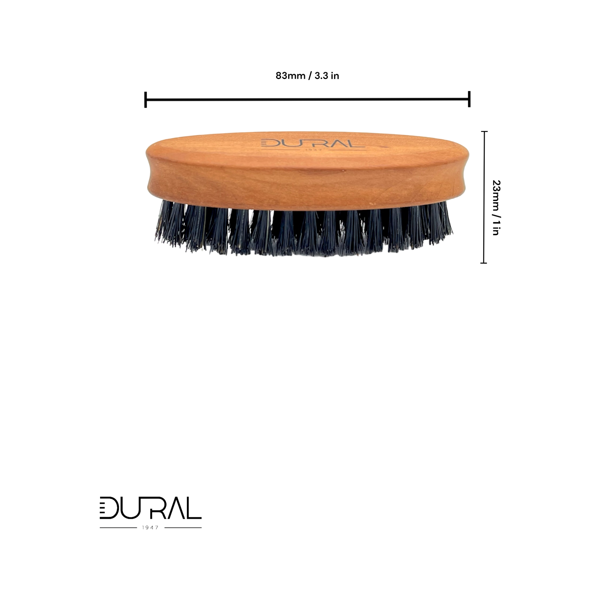 Dural Pear wood beard brush with soft natural bristles Beard Brush Pasteur Pharmacy