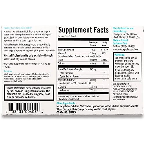 Viviscal Professional Advanced Hair Health 180 Tablets Hair Health Tablets Pasteur Pharmacy