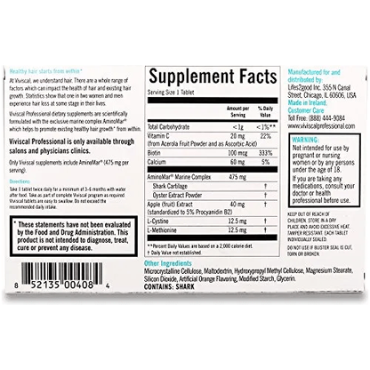 Viviscal Professional Advanced Hair Health 180 Tablets Hair Health Tablets Pasteur Pharmacy