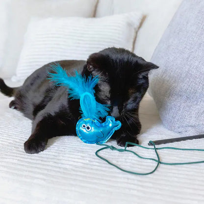 Jouet teaser pour chat Mad Cat Sea Wand à l'herbe à chat et au matatabi