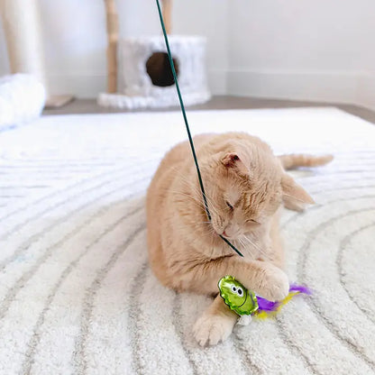 Jouet teaser pour chat Mad Cat Sea Wand à l'herbe à chat et au matatabi