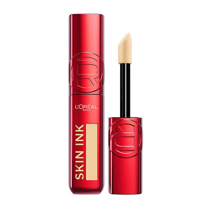L'Oréal Paris Skin Ink : Fond de teint liquide haute couvrance longue tenue 48h - Formule légère, respirante et sans transfert