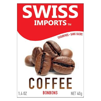 Swiss Imports Coffee Sugar Free Bonbons Hard Candy Drops 1.4 Oz Candy Pasteur Pharmacy