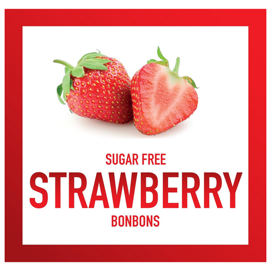 Swiss Imports Strawberry Sugar Free Bonbons Hard Candy Drops 1.4 Oz Candy Pasteur Pharmacy