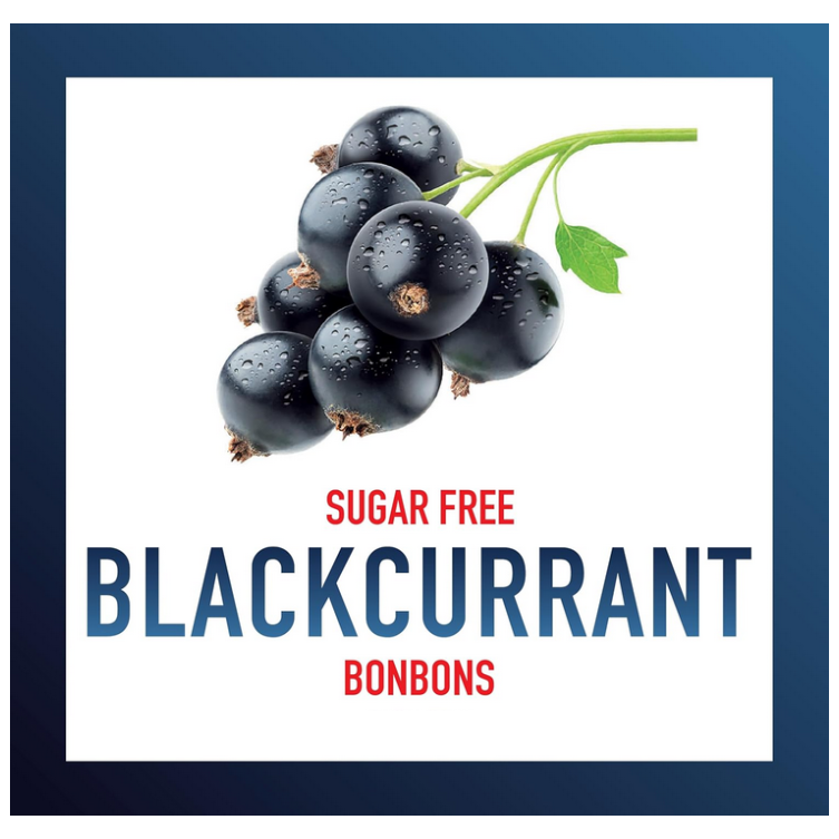 Swiss Imports Blackcurrant Sugar Free Bonbons Hard Candy Drops 1.4 Oz Candy Pasteur Pharmacy