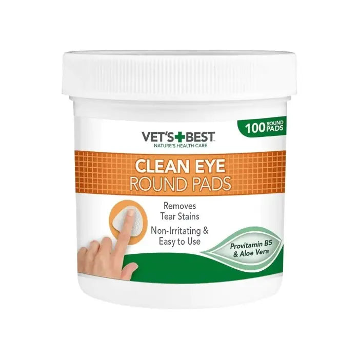 Vet's Best Eye Cleansing Pads with Aloe Vera 100 Count