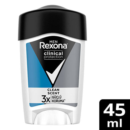 Desodorante en barra Rexona Men Clinical Protection Clean Scent - 45ml