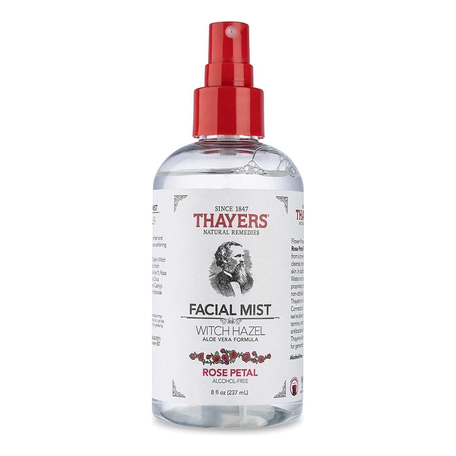 Thayers Rose Petal Witch Hazel Facial Mist Toner 8 Oz Facial Mist Toner Pasteur Pharmacy