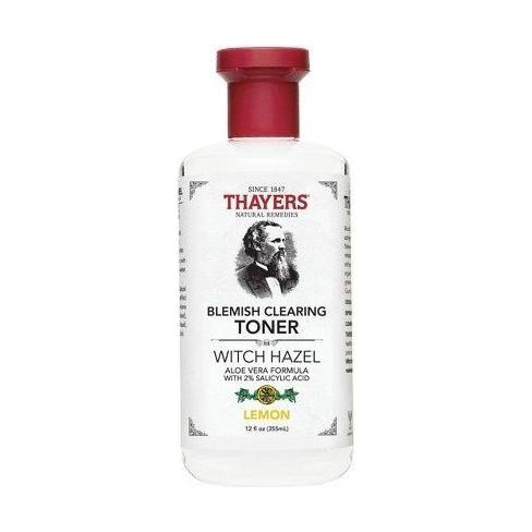 Thayers Witch Hazel Lemongrass Blemish Clearing Facial Toner 12 Oz