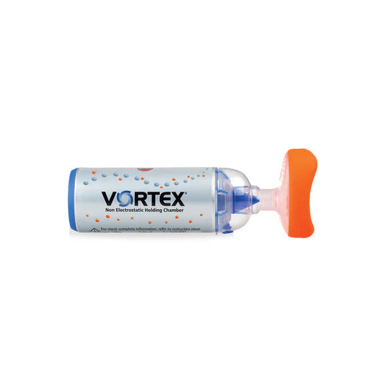 VORTEX Non-Electrostatic Valved Holding Chamber with Small Mask Respiratory Care Pasteur Pharmacy