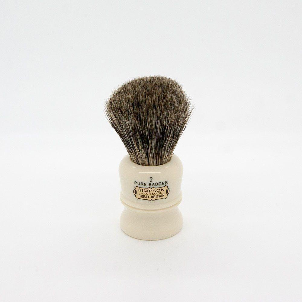 Simpsons Duke D2 Pure Badger Shaving Brush Shaving Brush Pasteur Pharmacy