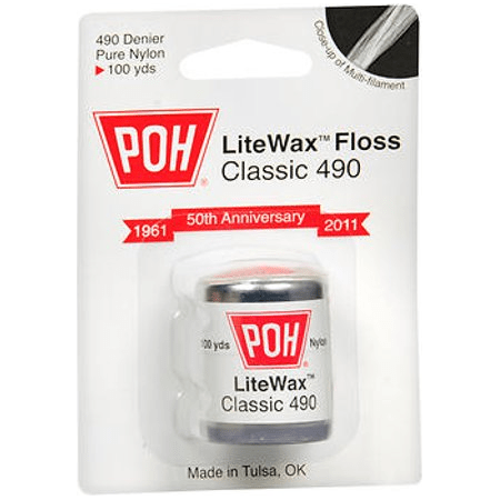 POH LiteWax Floss Classic 490 100 yds Each Dental Floss Pasteur Pharmacy
